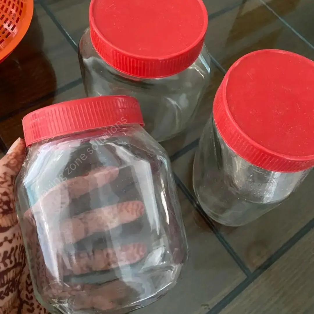 Glass Jar for use in the Kitchen 750ml Kitchen Storage Glass Jar Glassware Food Container with Original Cap 1