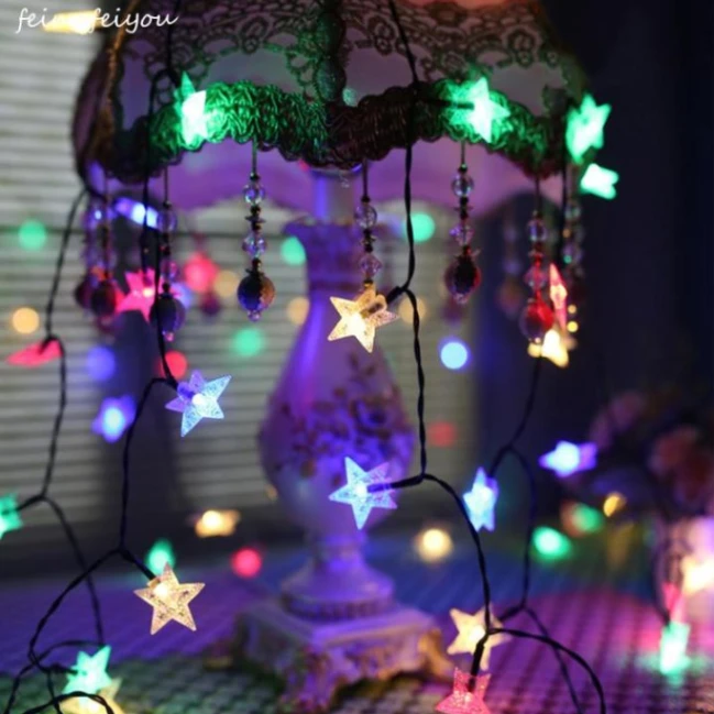 28-Piece Star-Shaped LED Fairy Lights – Decorative String Lights for Room, Wedding &amp; Party Home Decoration 2