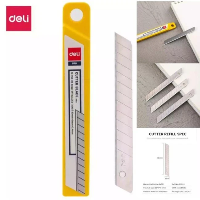 Deli PRO 2011 Anti Cutter Blade, 1 Box-10 Pieces. 6