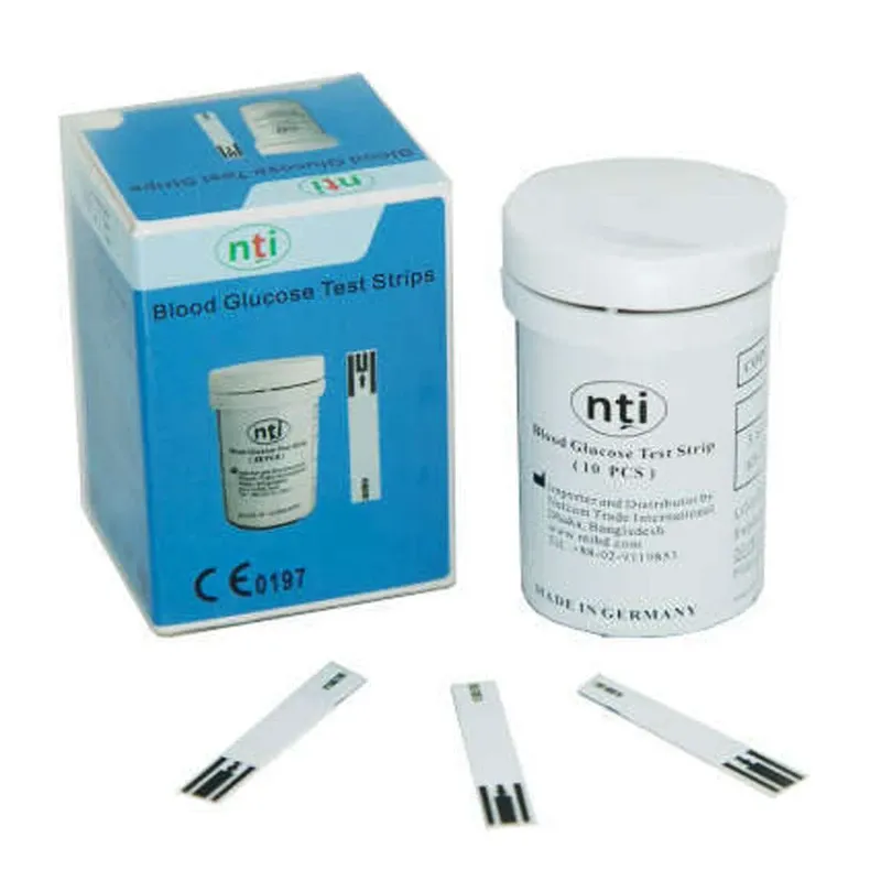 25 Test Strips for NTI BGM-208/BGM-202 Glucometer Blood Glucose Test Kit Meter Monitoring System 2