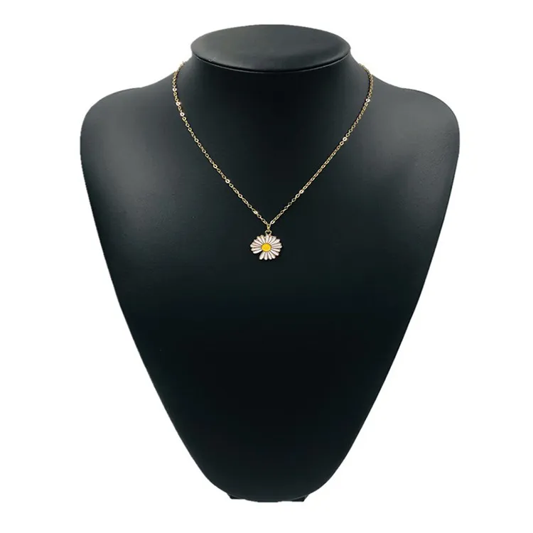 Cute Trendy Daisy Necklace Sun Flower Necklaces for Girls Simple Stylish - Flower Jewelry Dainty Chain Necklace for Women New Collection - Pendant Necklace for Girls Stylish 7