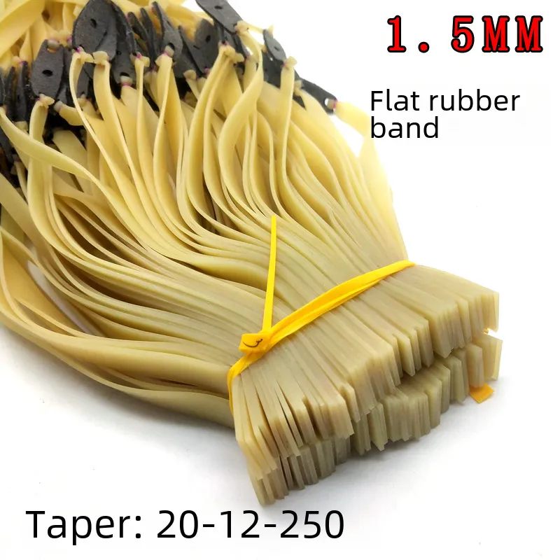 1.5 MM 2Pcs Powerful Elastic Flat Rubber Band For Outdoor Sports 2