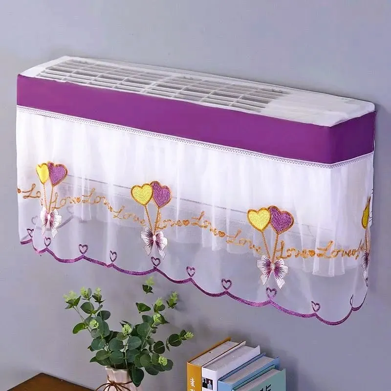 Embroidered Net Split AC Cover 5