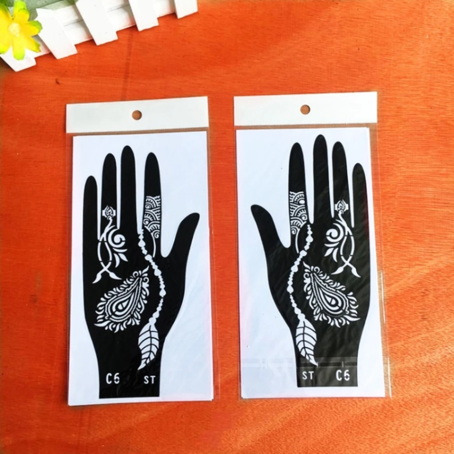2Pcs Mehedi Sticker, Mehndi Design Sticker 5
