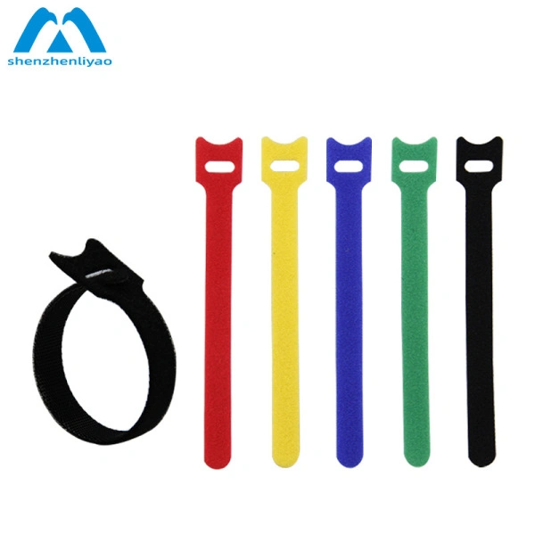 Nylon Velcro Cable Tie Straps – Reusable Wire Organizer for Home, Office &amp; Electronics T-Shaped Back Tie, Headphone Data Cable Storage Belt, Power Cord Harness Belt, Nylon Velcro Tie 3