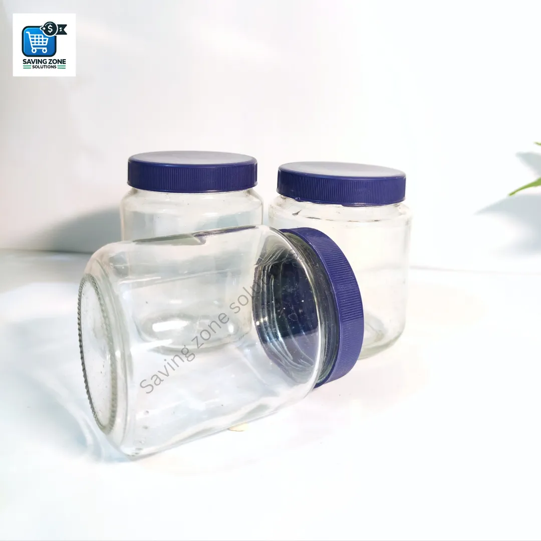 400ml 4 Pcs Premium Glass Jar Set for Kitchen Food Storage Airtight Containers 3