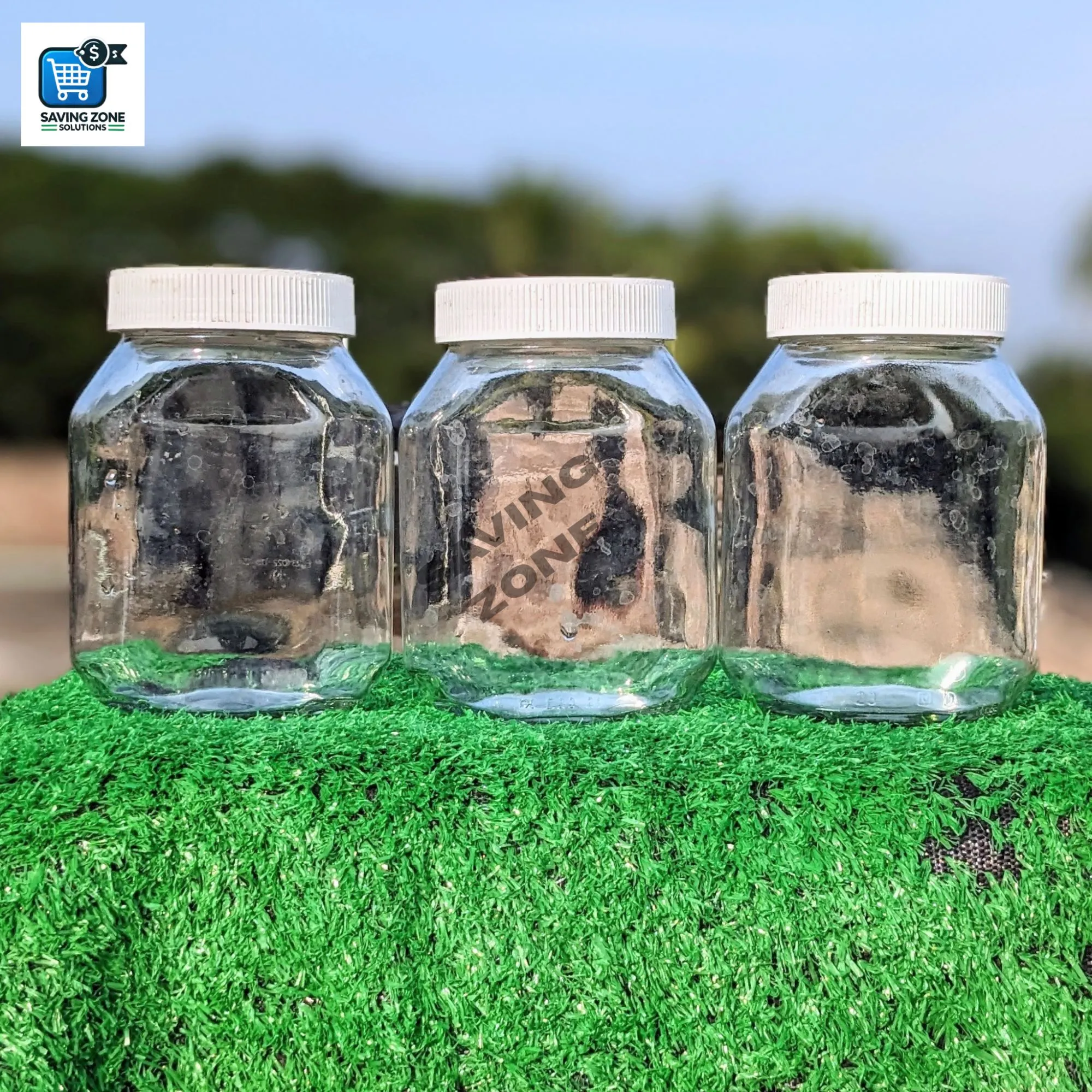 3 Pcs Good Quality 750ml Glass Jar for Kitchen Glass Jar Container Glassware Food Storage Jar with White Red Cap 5