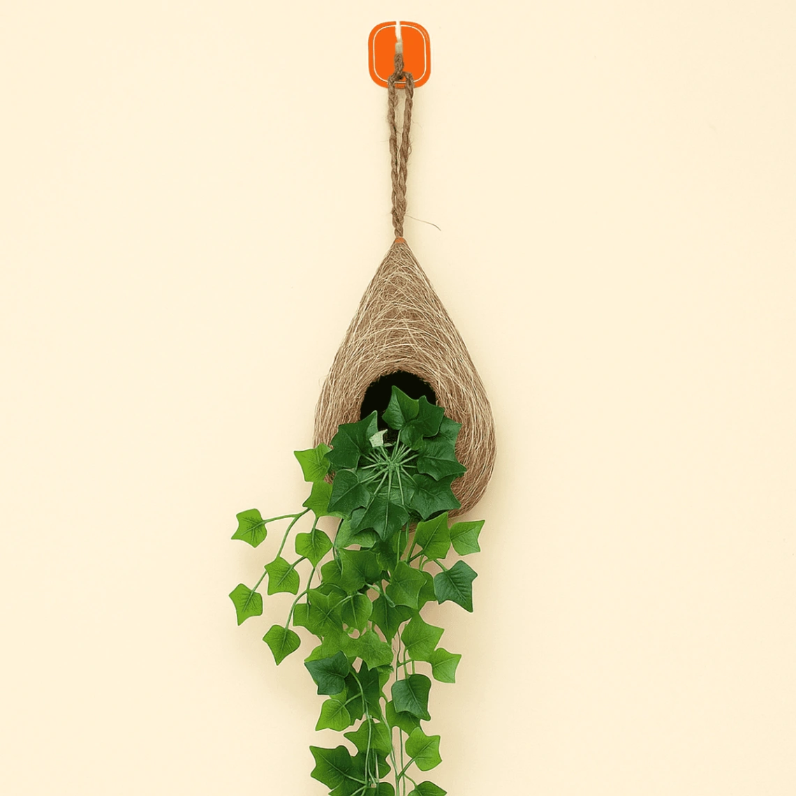 wall flower vase and babui bird nest with artificial creeper 3