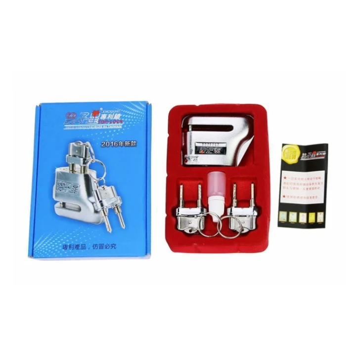 Heavy Duty Acid Proof Hydraulic Disc Lock For Motorcycle &amp; Scooter. 3