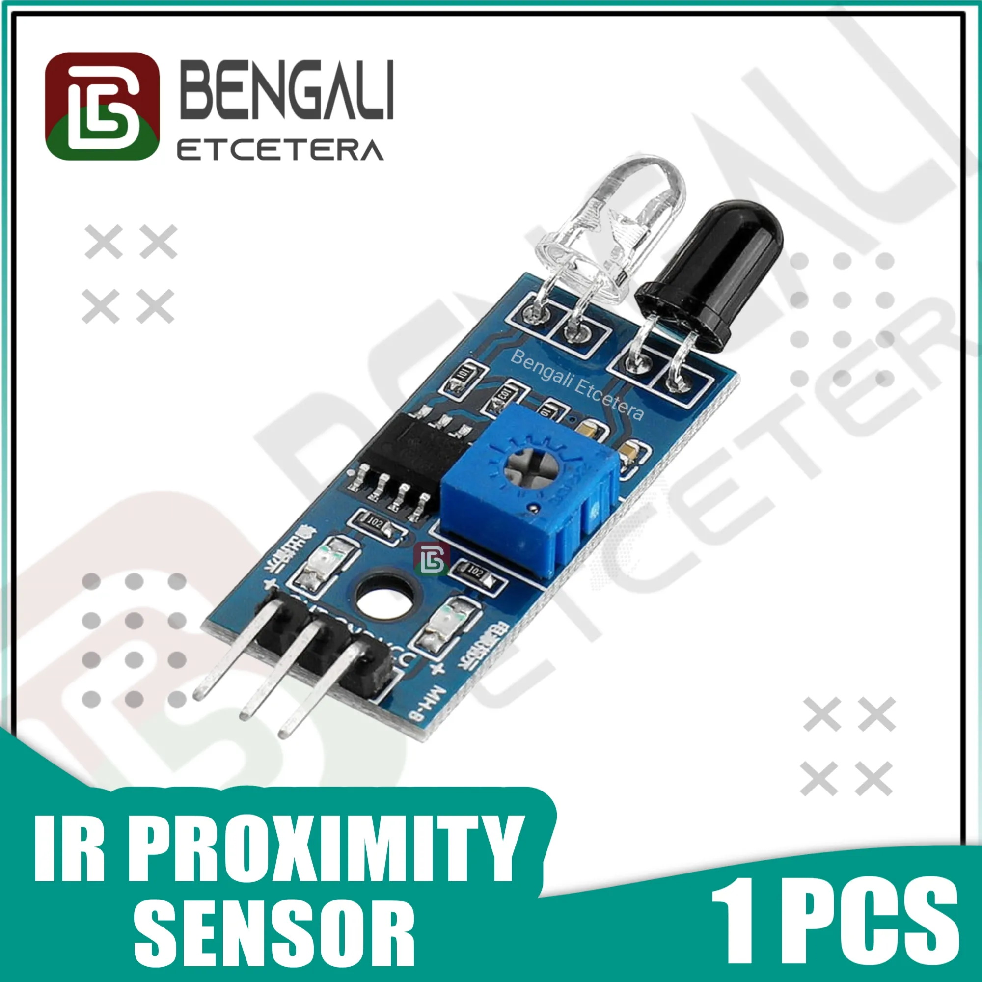 Infrared Proximity Sensor IR Infrared Obstacle Avoidance Sensor Module Compatible With Arduino Uno 2