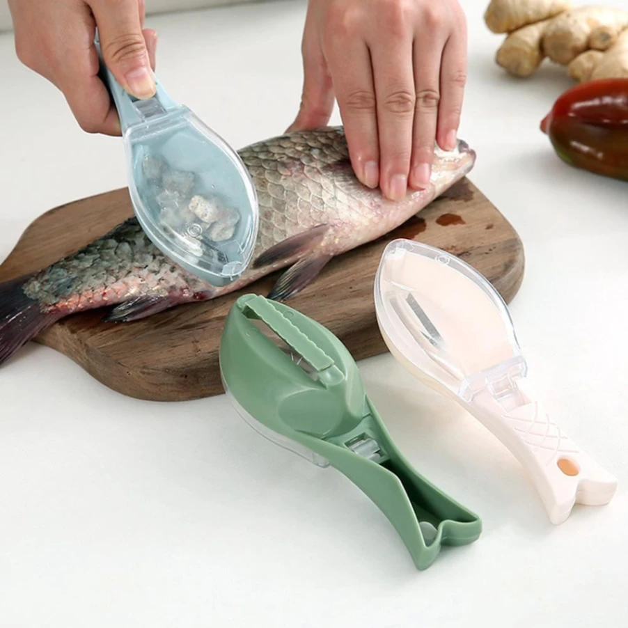 Plastic Fish Scales Remover Fast Cleaning Fish Skin Descaler With Cap 6