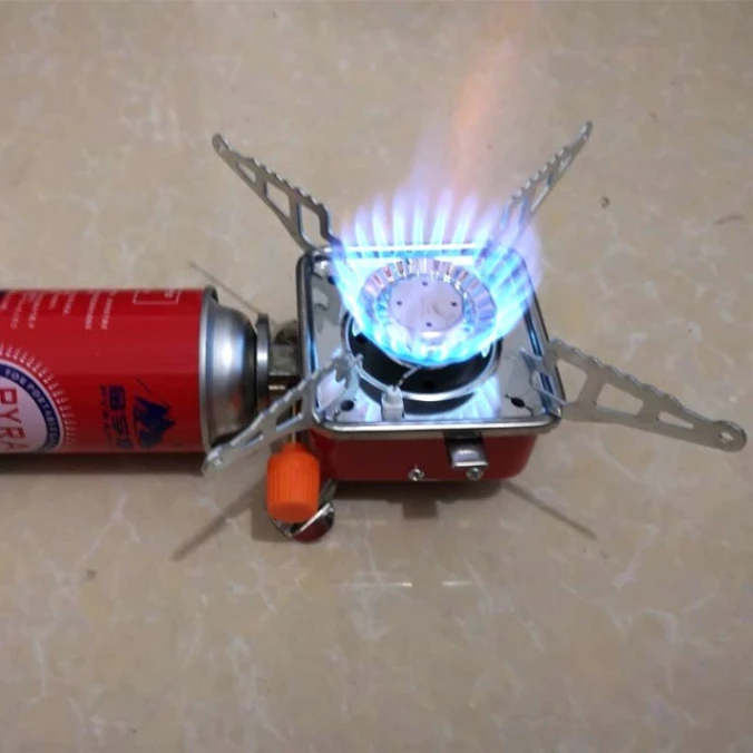 Portable Card Type Campaign Butane Gas Stove Burner( without bottle) 3