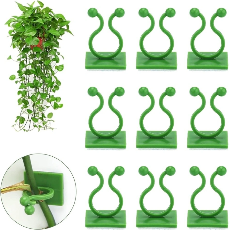 10 Pcs Plant Climbing Wall Clips, Self-Adhesive Vine Plant Climbing Fixing Clip Hook 6