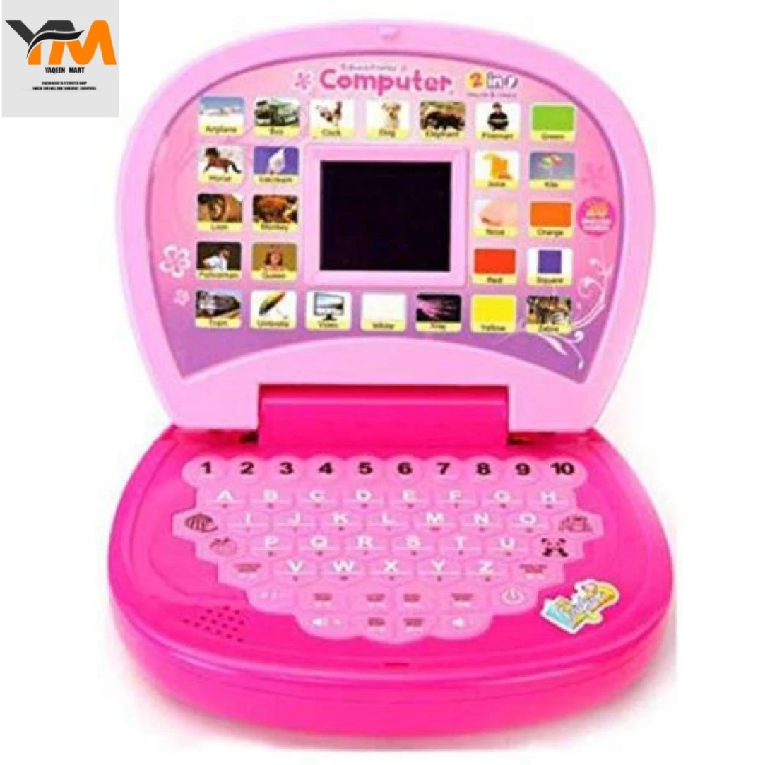 Educational Computer and Learning ABCD, Words &amp; Number Battery Operated Kids Laptop with LED Display and Music - Baby Toy 3