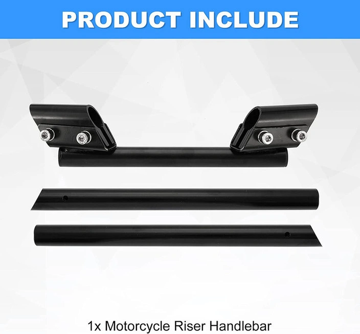 Motorcycle 3 Part Motified Handle Bar (Black Color) 4