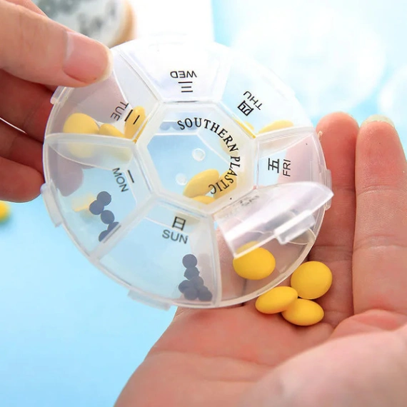 Medicine Cutter Splitter Divide Transparent Storage Case and Storage Box Pill Cutter 3