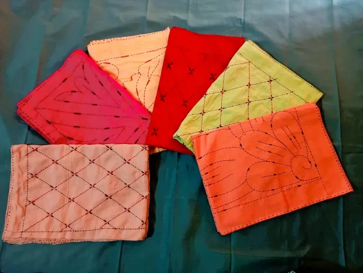 Combo Pack of 5 Pieces Baby Nokshi Katha Multicolor 7