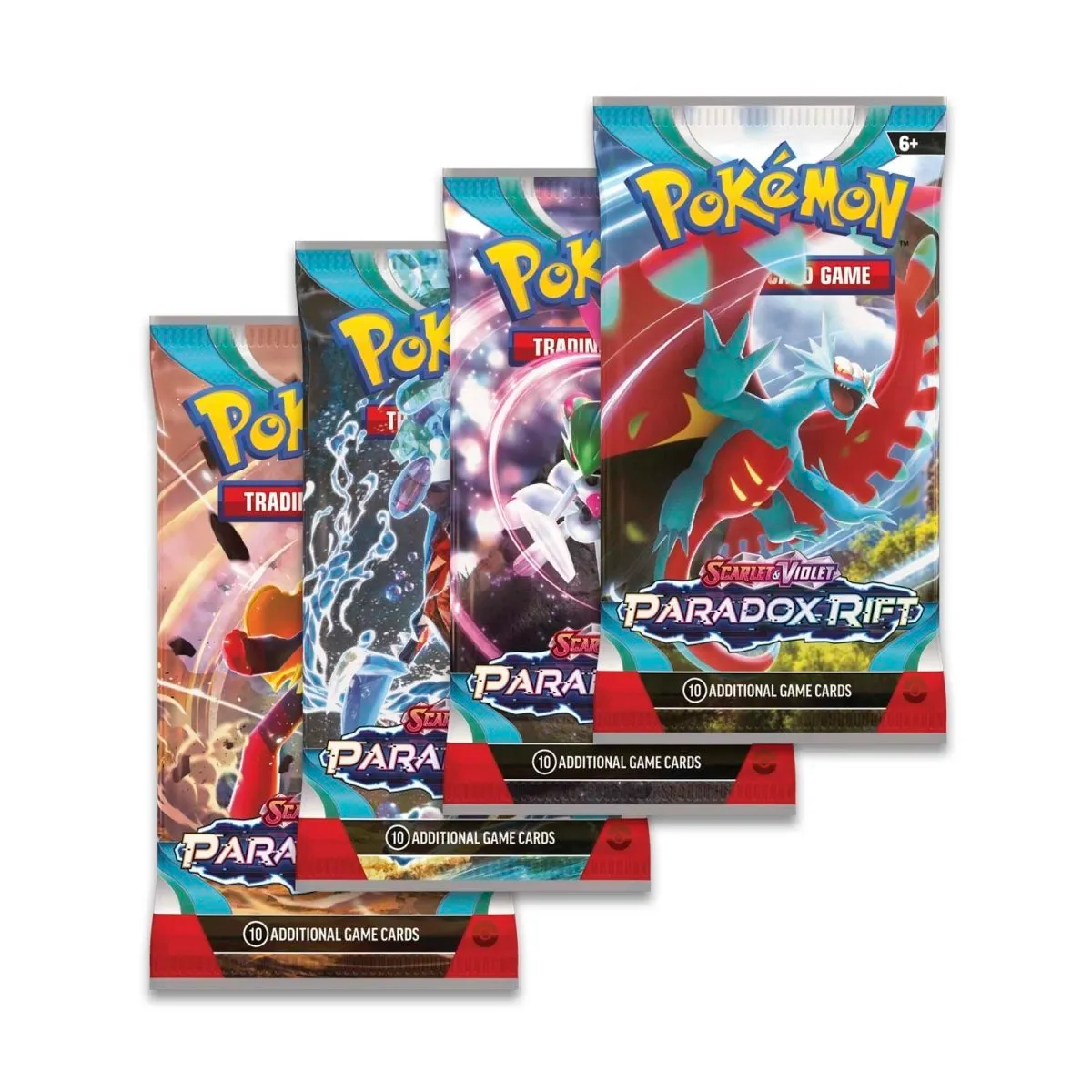 Pokemon TCG Trading Card Game Paradox Rift Set - 4 Packets 32 Cards
