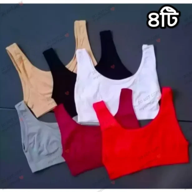 All-Season Comfort - 4 Pieces Semis Bra Genji For Womens And Girls - Best Quality Product good quality 2