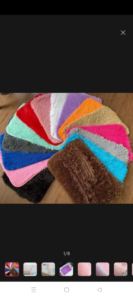 Soft Fur carpet.Fluffy rugs kids. Bedroom Home decorations sofas cus.16&#x2F;24 inchy(40&#x2F;60cm) 3