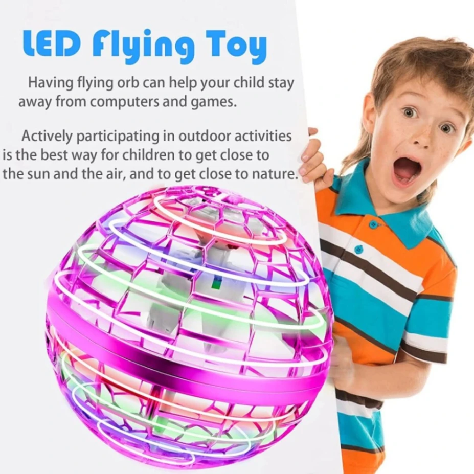 Flying Orb Ball Toy, Magic Flying Ball, Hand Controlled Fly Boomerang Spinner Ball 6