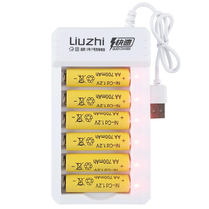 Battery Charger 1.2 Volt Battery Charger AA & AAA Battery Charger 6 Slot 4