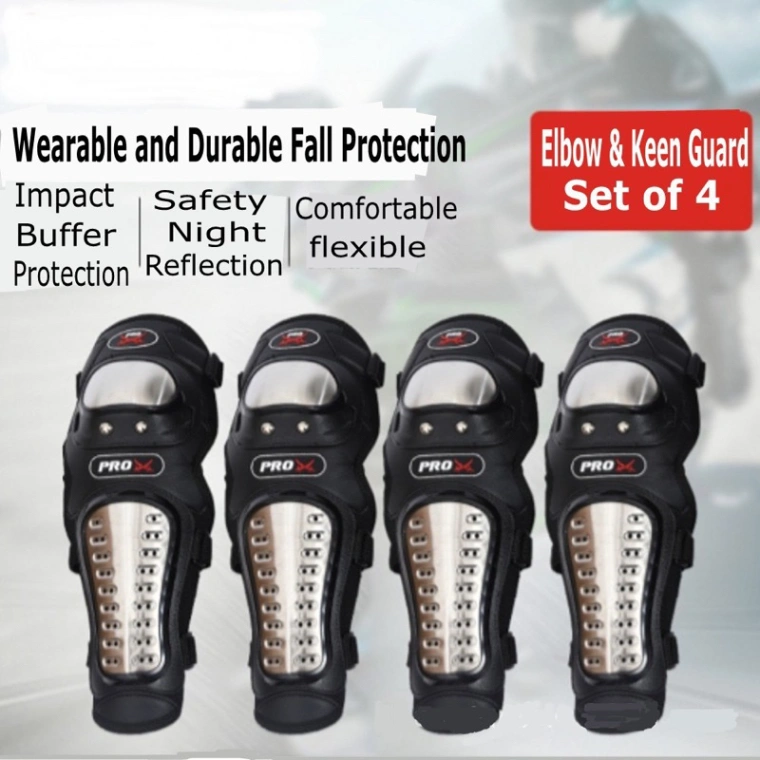 Knee &amp; Elbow safety Guard 4 Pieces For Bikers 7