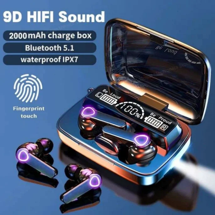 M19 TWS Wireless Bluetooth Earbuds - Featuring Touch Control, HD Mirror, and the Latest Updates for Enhanced Performance 2