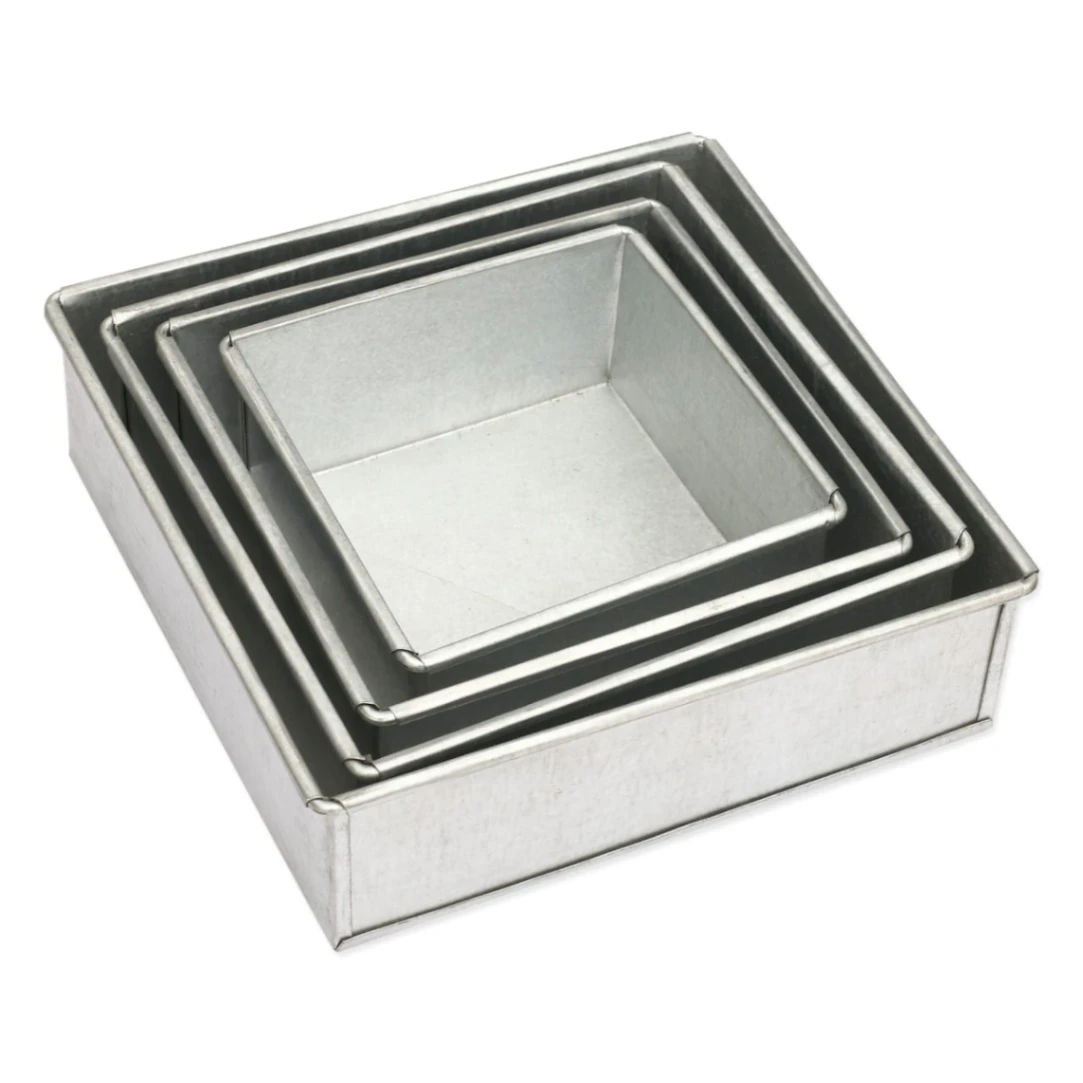 4 pcs set Heart Shape Cake Mold - Cake Baking Mold - 4 pieces Mold set Love&#x2F;square and round style 5