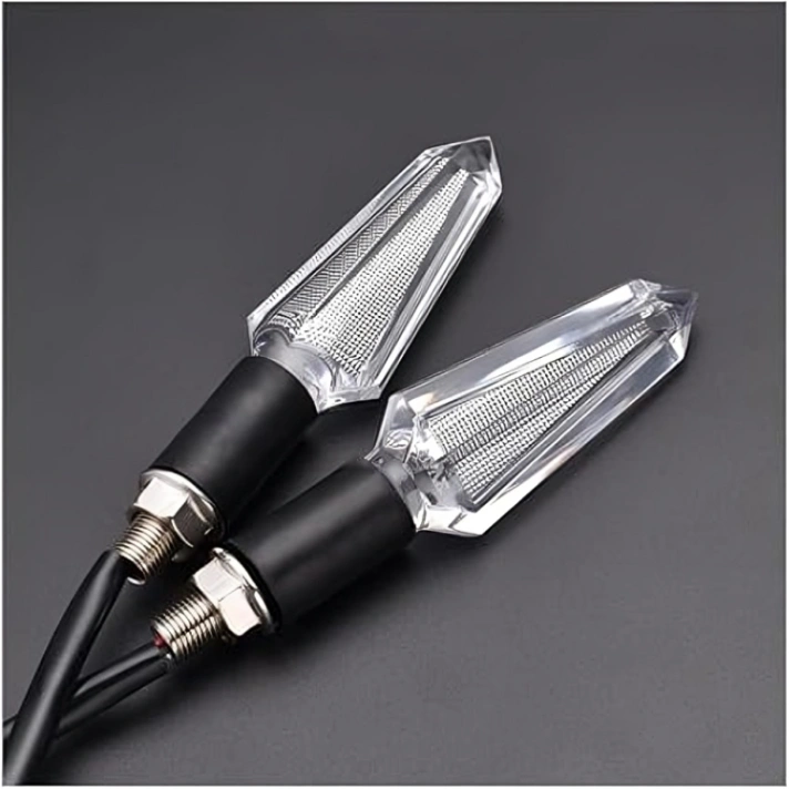 2pcs LED Motorbike Direction Lights Flowing Motorcycle Turn Signal Light Motor Indicator Lamps - Cycle Accessories - Cycle Accessories 3