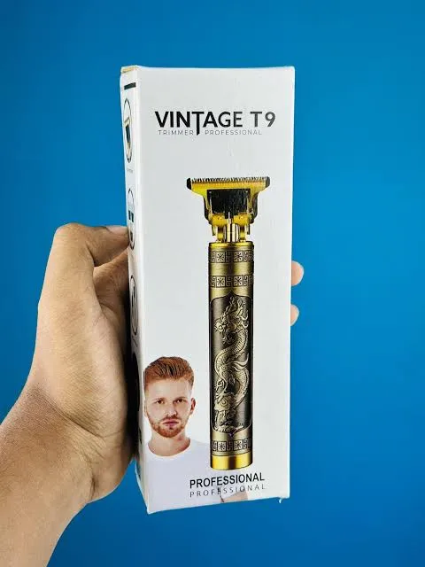 Vintage T9 Rechargeable Hair Clipper and Beard Trimmer for Men 2