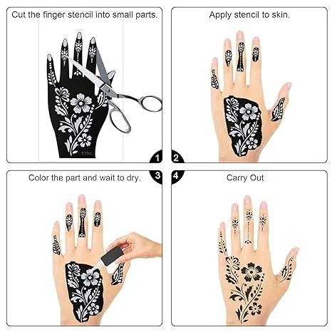 12Pcs mehedi sticker 5