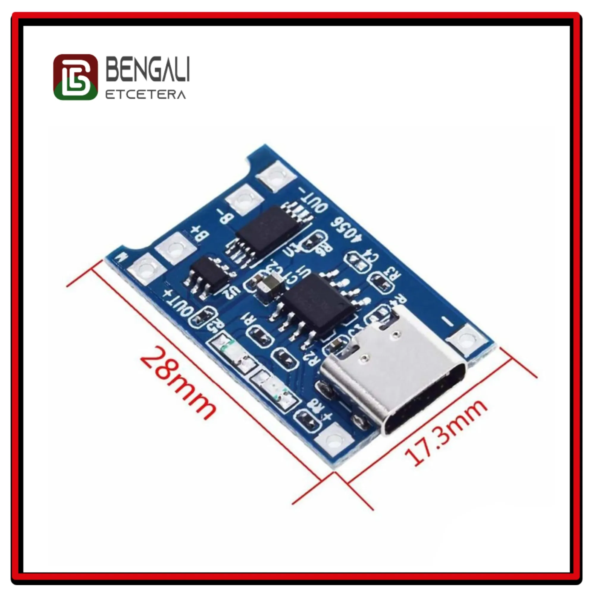 TP4056 5V 1A Type-C USB With Current Protection Charger Circuit Module Li-Ion Lithium Lipo 18650 AA AA Battery Charging Board 5