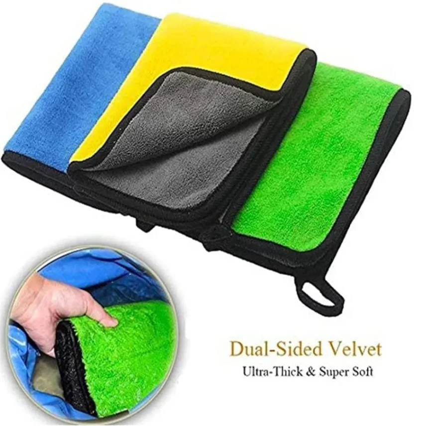 Microfiber Car Cleaning and Washing Towel Motorcycle Car Wash Dry Cleaning Polish Soft Microfiber Towel premium 2