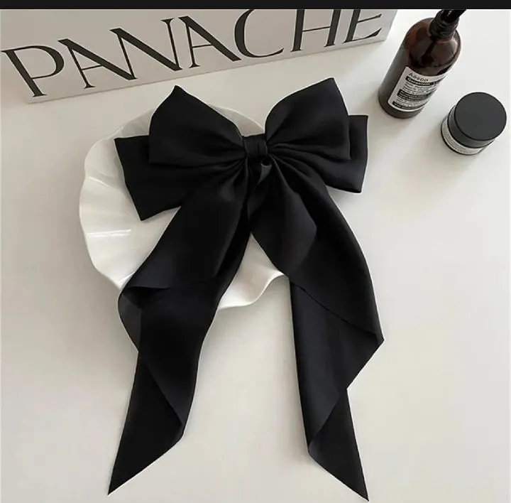 Elegant Fashion Hair Clip with Bow Ribbon 4