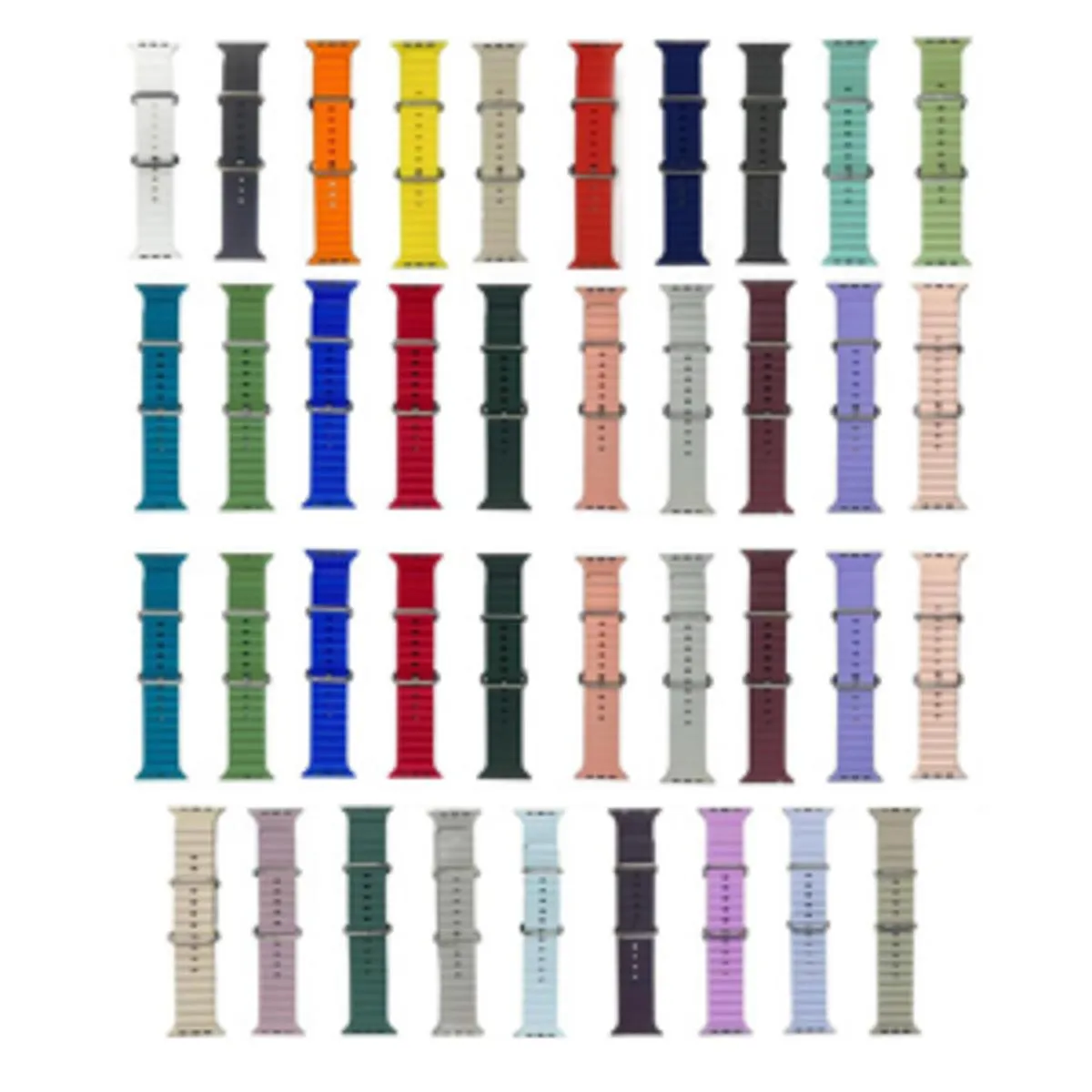 Ocean strap For Apple watch band 49mm 45mm 44mm 42mm silicone bracelet Watch Ultra series 2