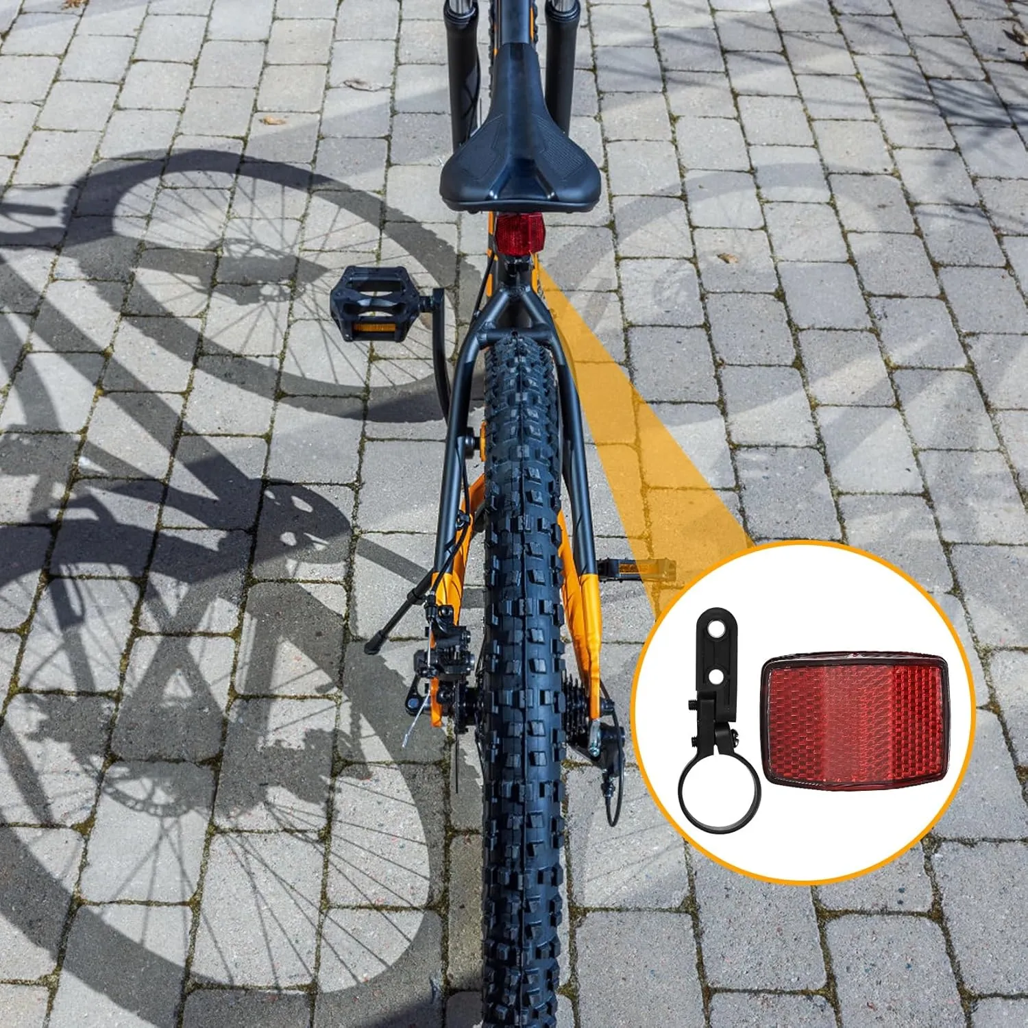 Reflectors for Bicycle Spokes Includes 4 Pcs Reflectors Spokes Bicycle Wheels 2 Pcs Reflectors Reflectors for Front Rear Bike Wheel for MTB Bicycle 5