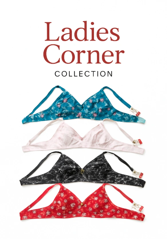 4 PCS Standard Steach And Qualityful Stretchable Printed Bra For Womens And Girls 4