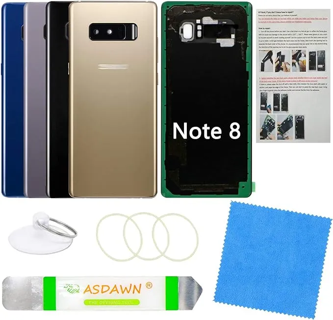 Original Back Shell For Samsung Note 8 Back Panel Casing Shell Door 3