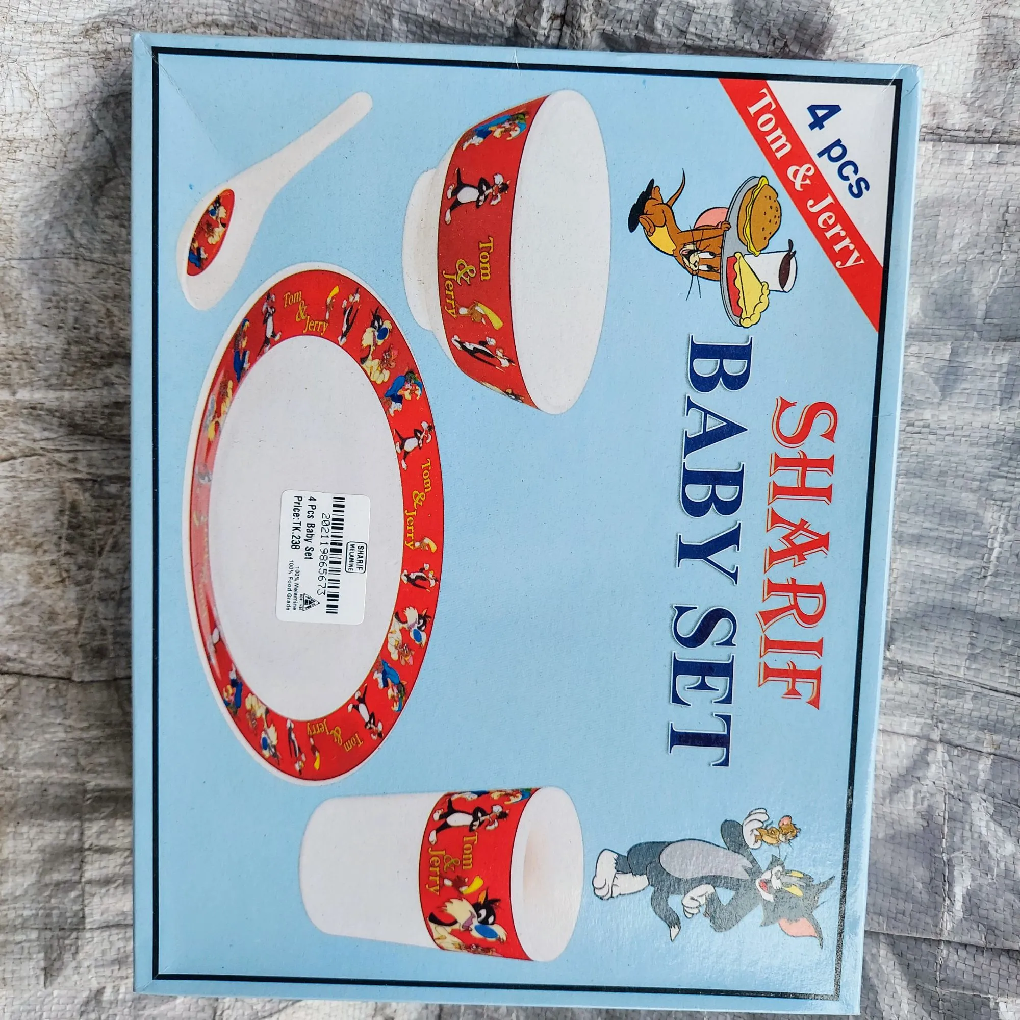 Sharif Melamine Baby Set 4 Pcs Box 3