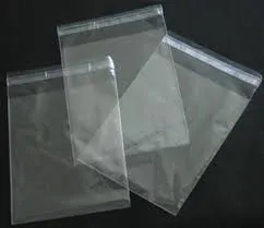 (4 inch x 5inch;) Packaging Material 50 pcs Crystal Cellophane Poly Bag with adhesive, Cellophane poly bag 5