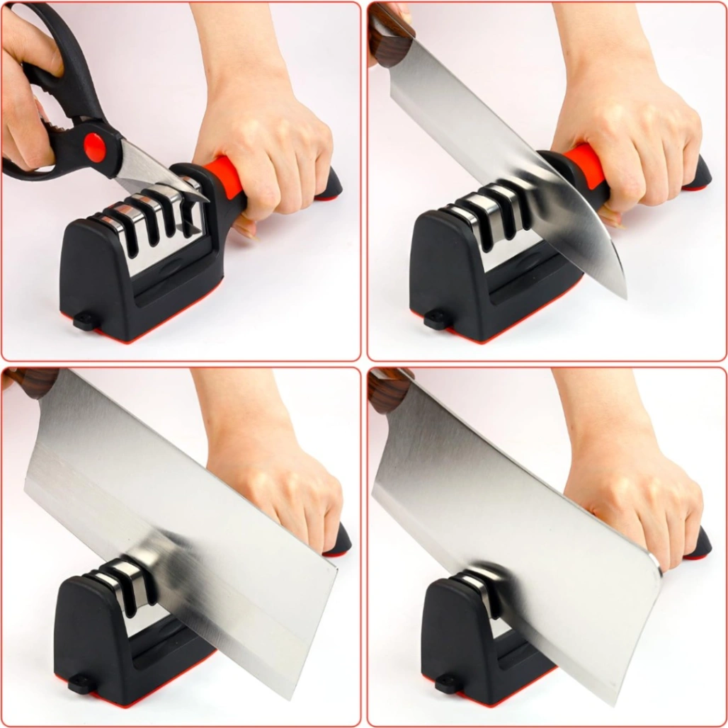 Knife Sharpener Stainless Steel Kitchen Tool Sharpening Stone Grinder Knives Sharpener Kitchen Tools - Knife Sharpener 3