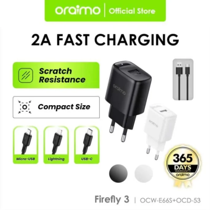 Oraimo Firefly 3 OCW E66S + M53 Charger 3