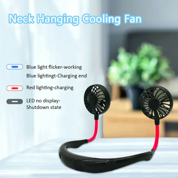 Neck Fan Portable  Rechargeable With USB (Neck Fan / Kitchen Fan / Sports Fan) 5