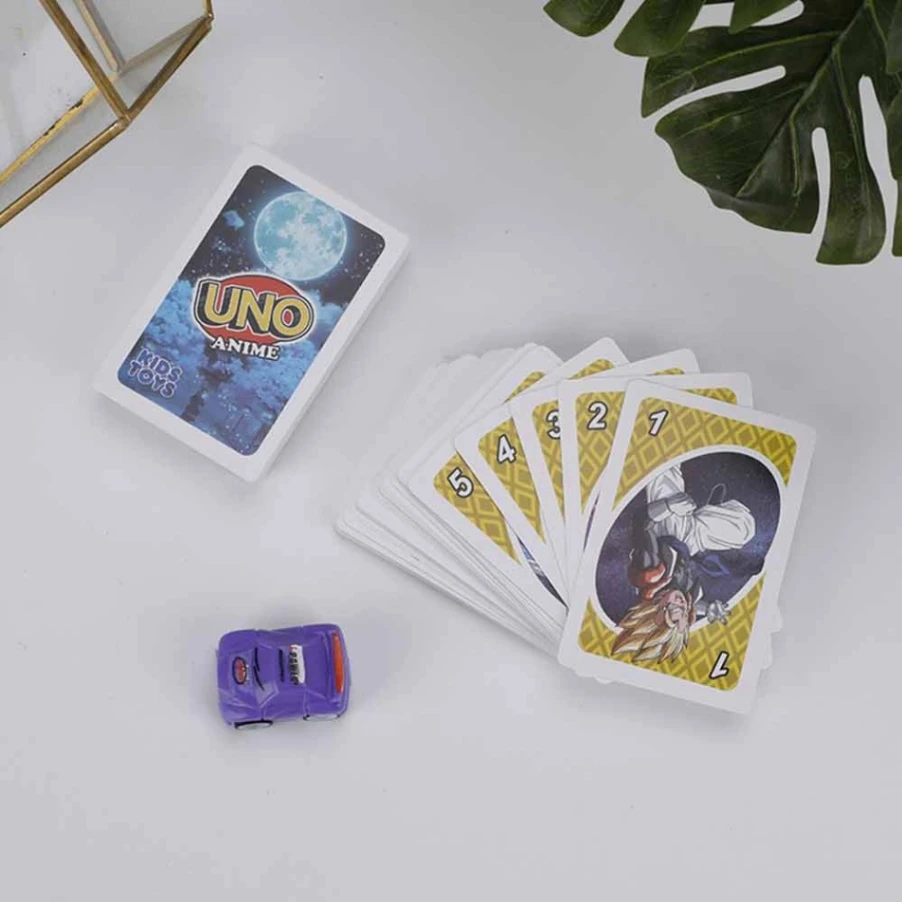 UNO Anime Card Game One Piece Naruto Dragon Ball Demon Slayer Uno Card Games 110 Cards 4