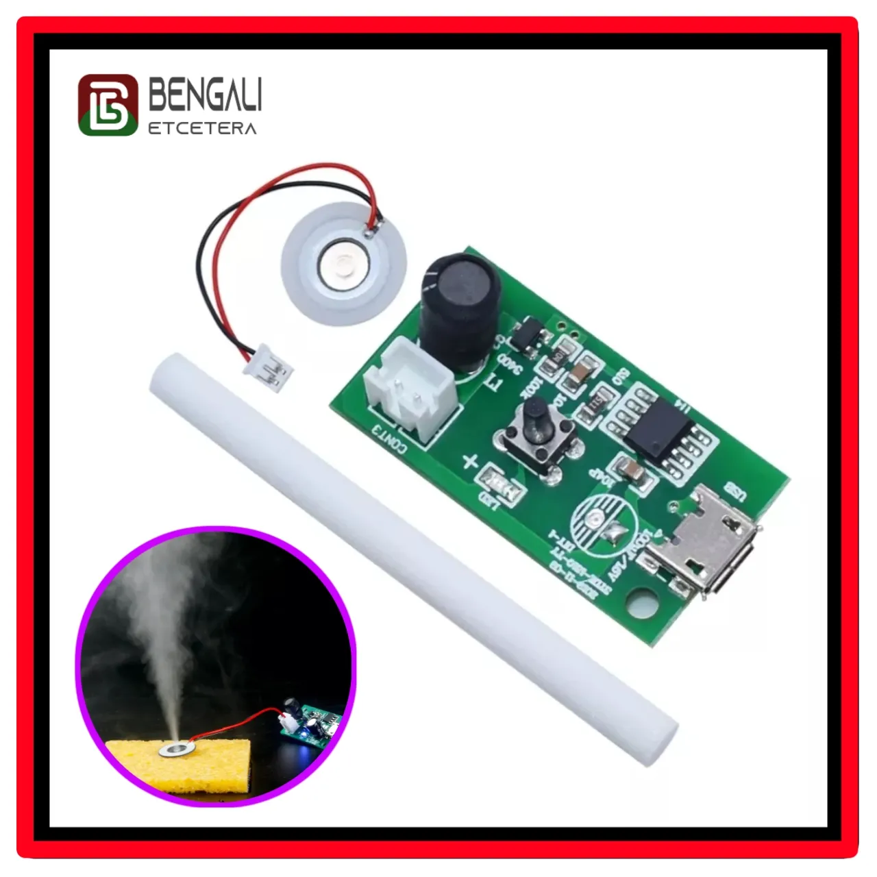 Mini Humidifier DIY Kits Mist Maker and Driver Circuit Board 2