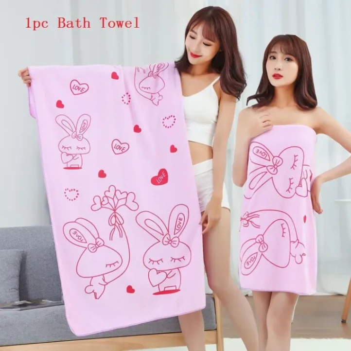 Bathroom Women Bath Towels Wearable Towel Dress Beach Adults Bath Gown Spa Sling Robes Home Nightwear Microfiber Women Bathrobe - Galaxy Paradise 6