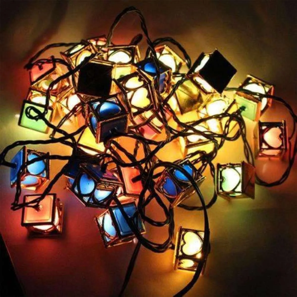 28 Led Lights Decorative String Lights, Love Box Fairy Lights, Led Heart Box for Wedding, Party, Birthday Decorative String Lights