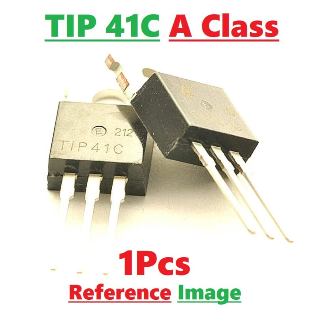 1 pcs A Class TIP41C TIP41 TIP-41 TIP 41 NPN Transistor 100V 6A 65W 3 Pin General Purpose NPN Transistor TO-220 Epitaxial Silicon Power Transistor Electrical Circuitry &amp; Parts 3