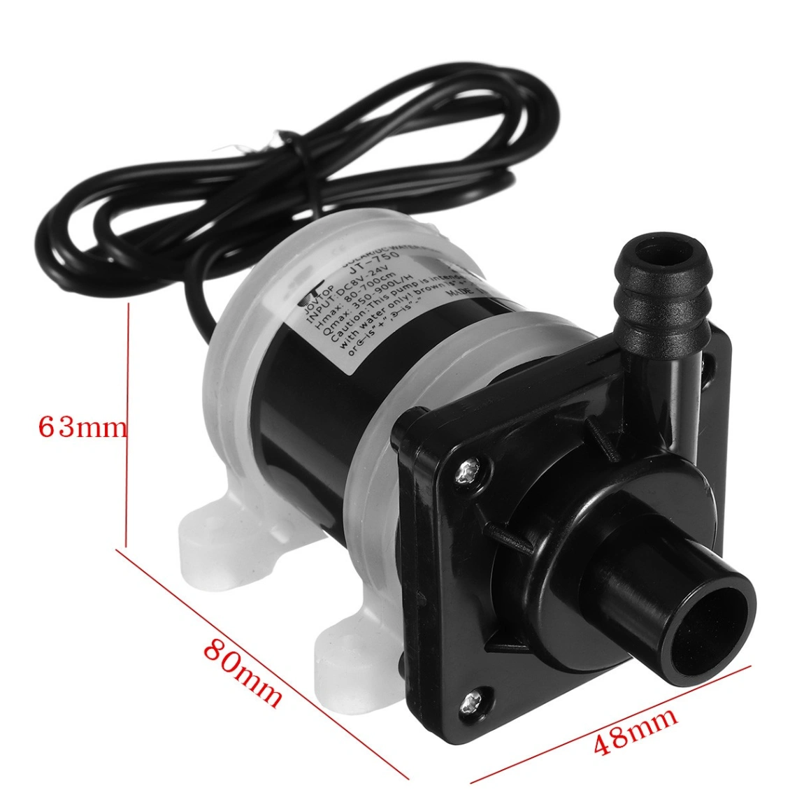 12 Volt DC Solar Powered Brushless Magnetic Submersible shafi water pump 300L/H Fish Pond Aquarium Smooth Operation 3